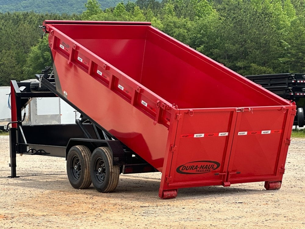 Dura Haul 16' GN Roll Off Bundle (2) 8k Axles + 3 Bins w/ 4' Walls - Roll Off Packages/16' Gooseneck - Stryker Dealership Group