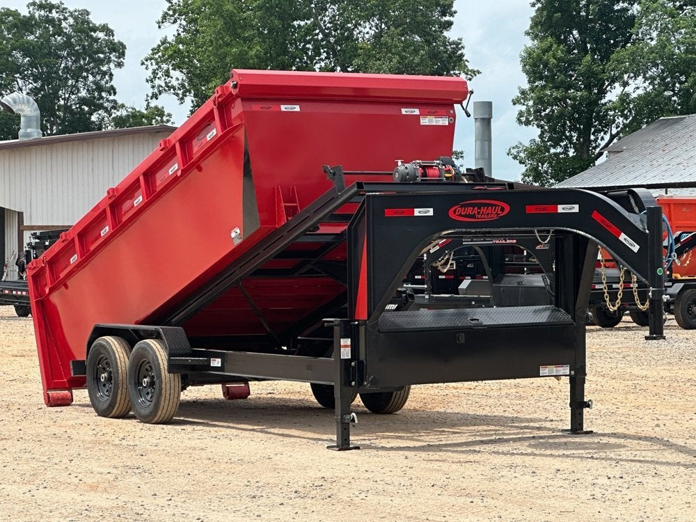 Dura Haul 16' GN Roll Off Bundle (2) 8k Axles + 3 Bins w/ 4' Walls - Roll Off Packages/16' Gooseneck - Stryker Dealership Group