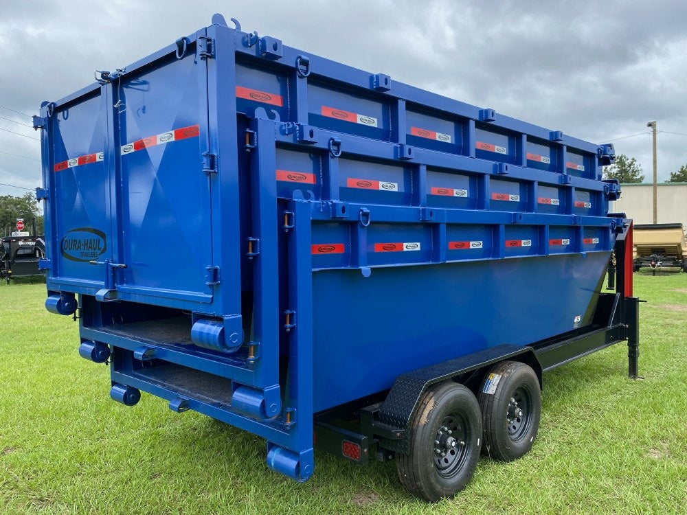 Dura Haul 16' GN Roll off Bundle (2) 8k Axles + 3 Bins w/ 4' Walls - Roll Off Packages/RO 16' Gooseneck - Stryker Dealership Group