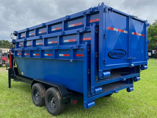 Dura Haul 16' GN Roll off Bundle (2) 8k Axles + 3 Bins w/ 4' Walls - Roll Off Packages/RO 16' Gooseneck - Stryker Dealership Group
