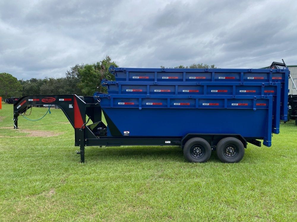Dura Haul 16' GN Roll off Bundle (2) 8k Axles + 3 Bins w/ 4' Walls - Roll Off Packages/RO 16' Gooseneck - Stryker Dealership Group