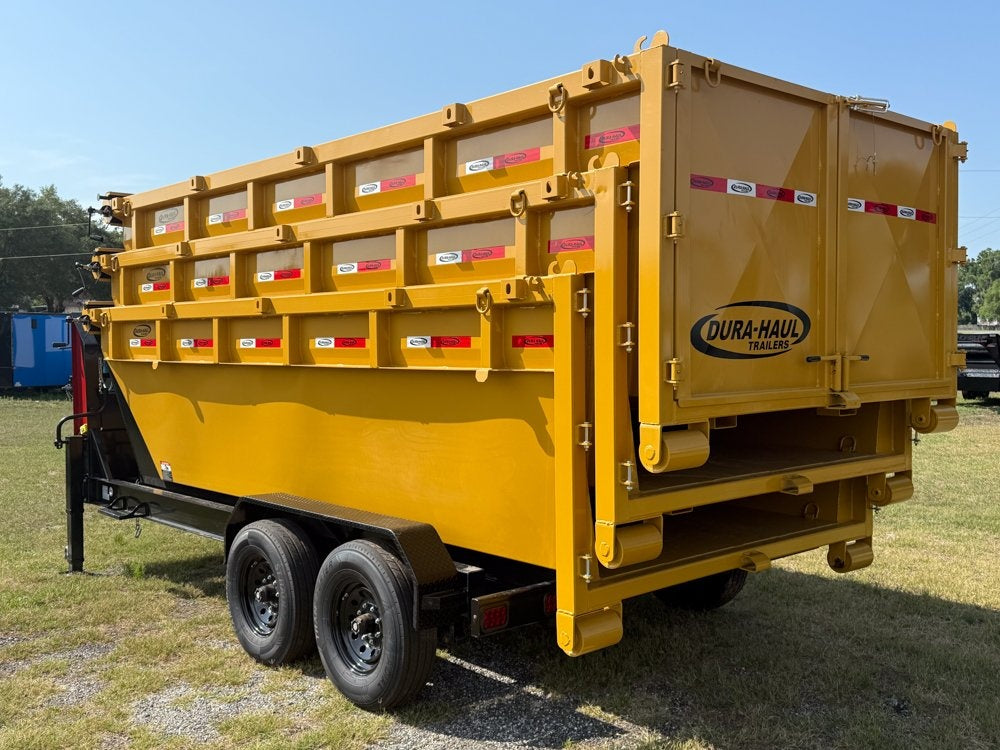 Dura Haul 16' GN Roll off Bundle (2) 8k Axles + 3 Bins w/ 4' Walls - Roll Off Packages/RO 16' Gooseneck - Stryker Dealership Group
