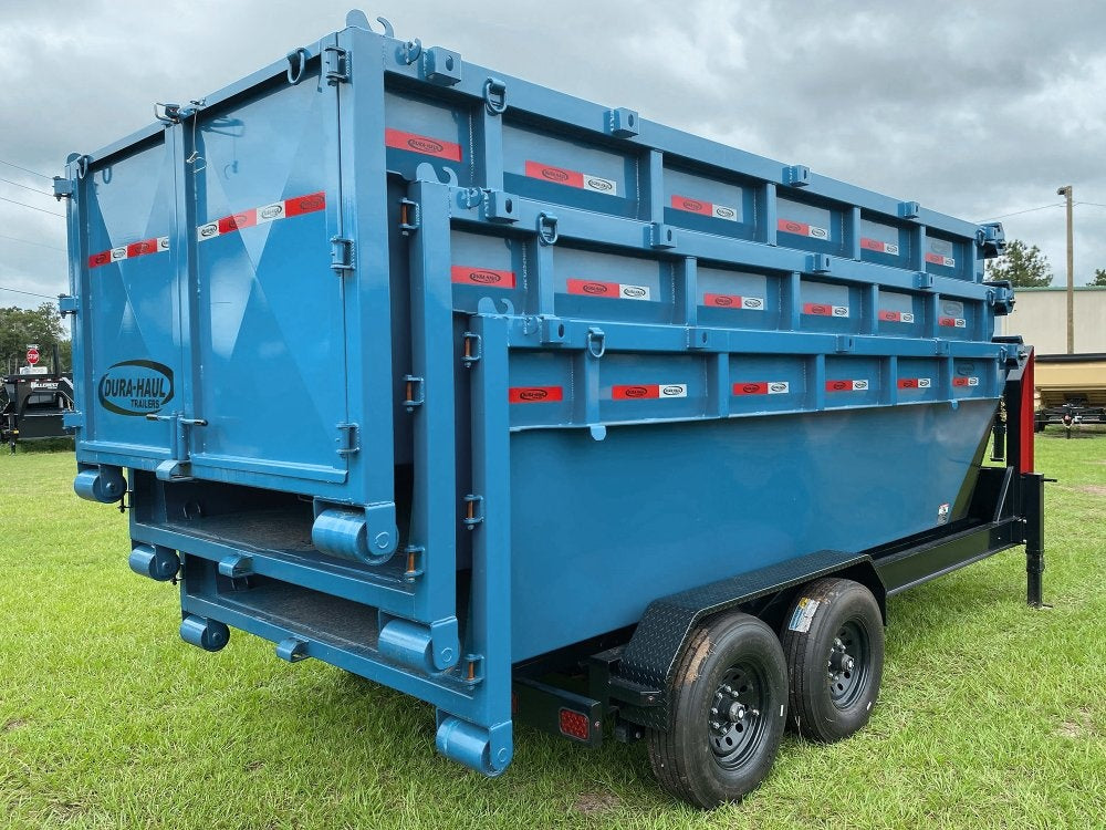 Dura Haul 16' GN Roll off Bundle (2) 8k Axles + 3 Bins w/ 4' Walls - Roll Off Packages/RO 16' Gooseneck - Stryker Dealership Group