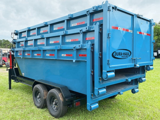Dura Haul 16' GN Roll off Bundle (2) 8k Axles + 3 Bins w/ 4' Walls - Roll Off Packages/RO 16' Gooseneck - Stryker Dealership Group
