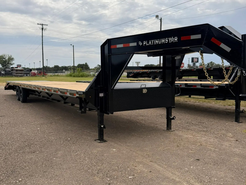 40' DP Platinum Star Gooseneck Trailer Mega Ramps (2) 8k Axles 002375