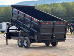 83"x16' Gooseneck Dump Trailer 48" Sides - 16k GVWR - Telescopic Lift 48615