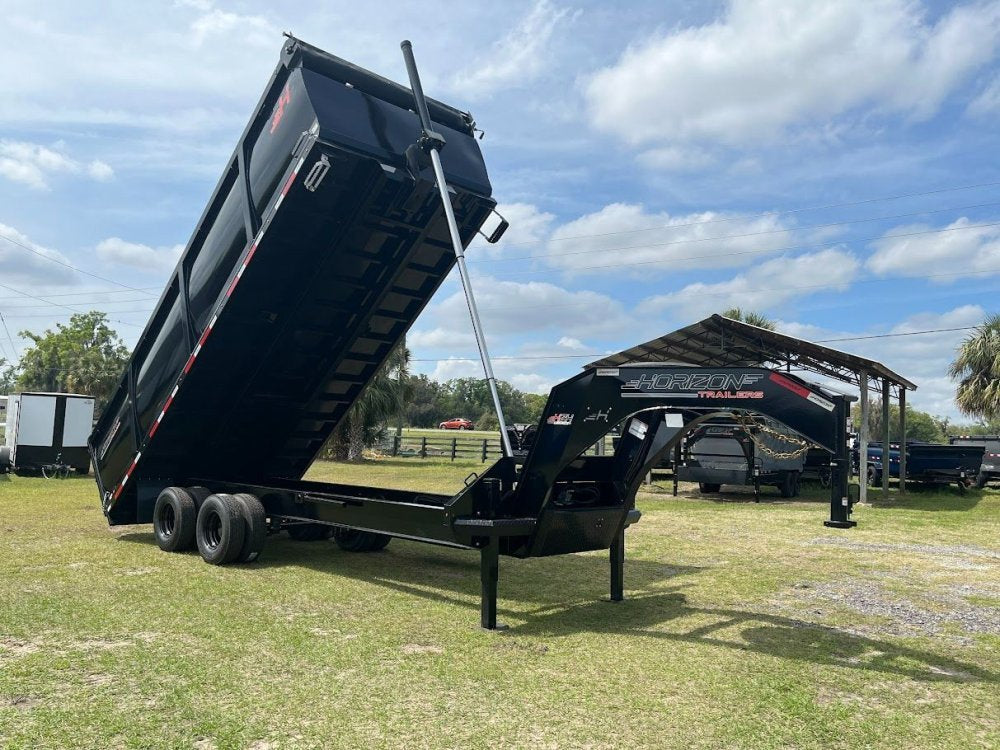 20 Horizon HZH Gooseneck Dump Trailer 48" Side Walls - (2) 10K Axles 018040
