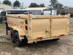 14' HZ7 GN Dump 36" Sides - 8K Axles - 620 Scissor - 14 ply Tires - 2 Speed Jack 7164