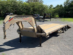 34' Horizon FYZ Gooseneck Hydraulic Dovetail Deckover Trailer - (2) 12K Axles 015564