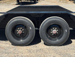 26' HEH Gooseneck Equipment Trailer (2) 10K Axles, Drive Over Fenders, 3' Dove W/ Slide In Ramps 10275