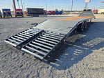 32' DKO Gooseneck Deckover 27' + 5' Mega Ramps (2) 12K Axles 11354