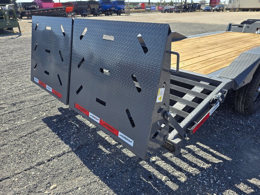 EHZ 20' x 83" BP EQUIPMENT TRAILER (2) 7K Axles, Mega Ramps, 14 Ply Tires 13435 - Stryker Dealership Group