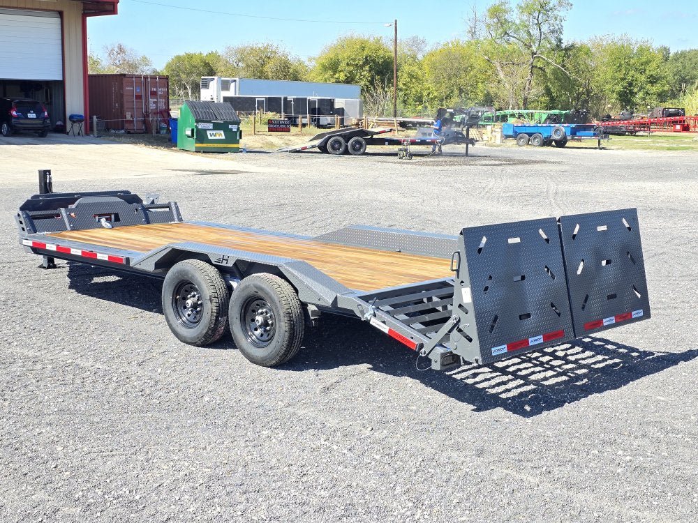 EHZ 20' x 83" BP EQUIPMENT TRAILER (2) 7K Axles, Mega Ramps, 14 Ply Tires 13435 - Stryker Dealership Group