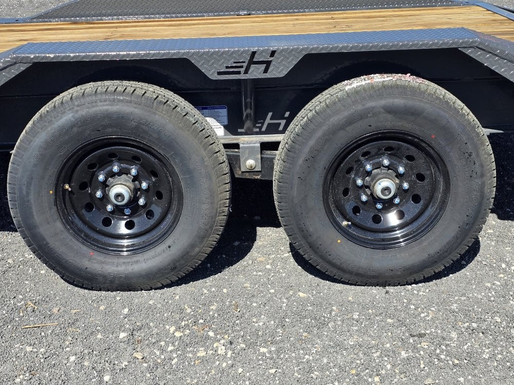 EHZ 20' x 83" BP EQUIPMENT TRAILER (2) 7K Axles, Mega Ramps, 14 Ply Tires 13435 - Stryker Dealership Group