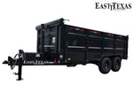 16' East Texas Bumper Pull Dump Trailer 48" Side Walls - (2) 8k Axles 047576