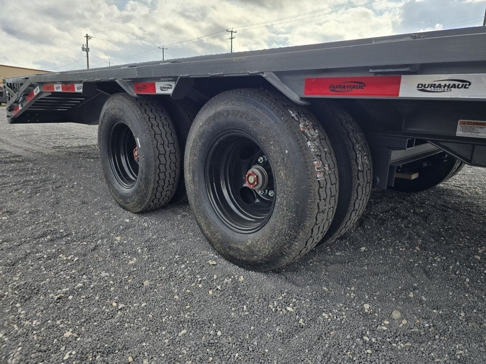 32' DKO Gooseneck Deckover 27' + 5' Mega Ramps (2) 12K Axles 011360