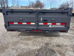 16' x 83" Iron Bull DWB Bumper Pull Dump Trailer 24" Side Walls - (2) 7,000 lb Axles 110834
