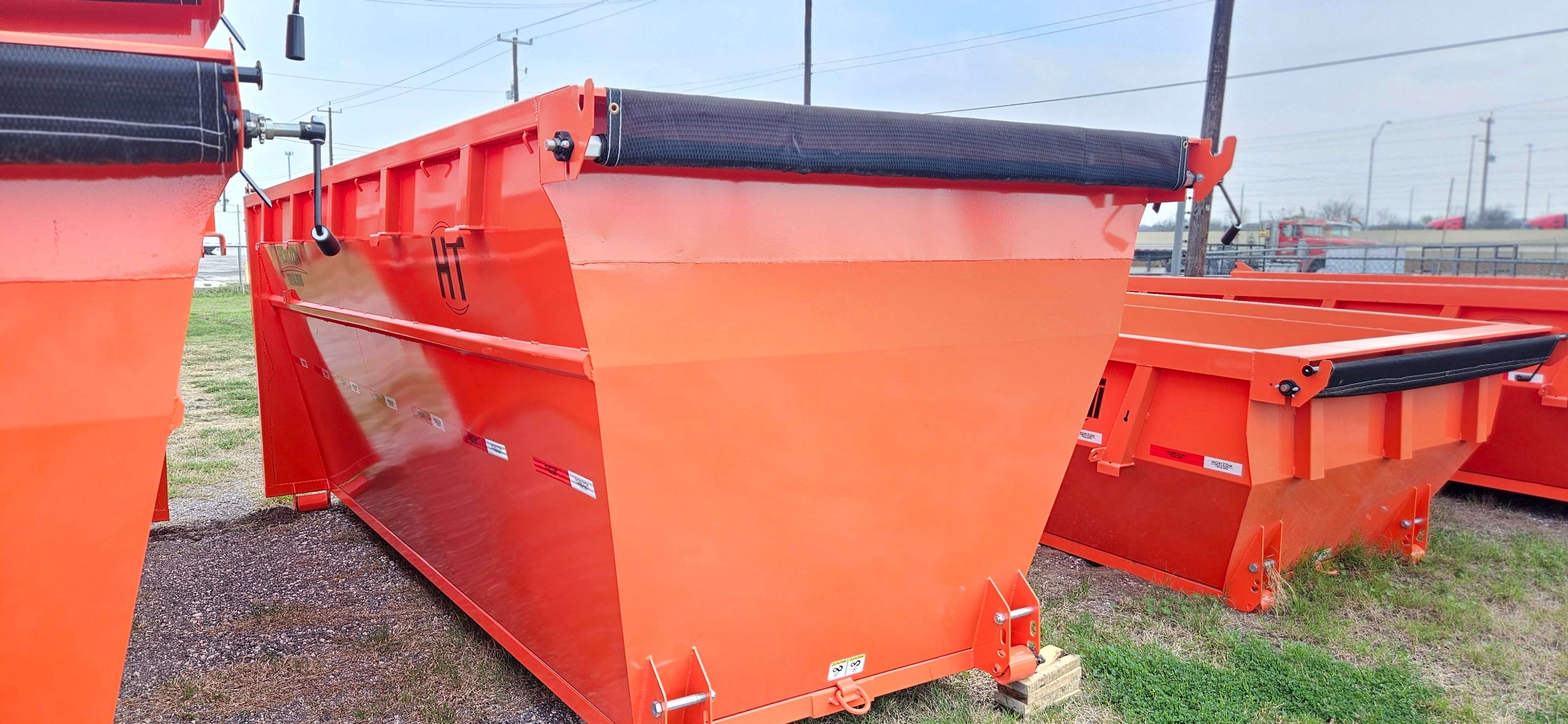 16' Horizon EDZ Roll Off Bin 6' walls - Orange 2979