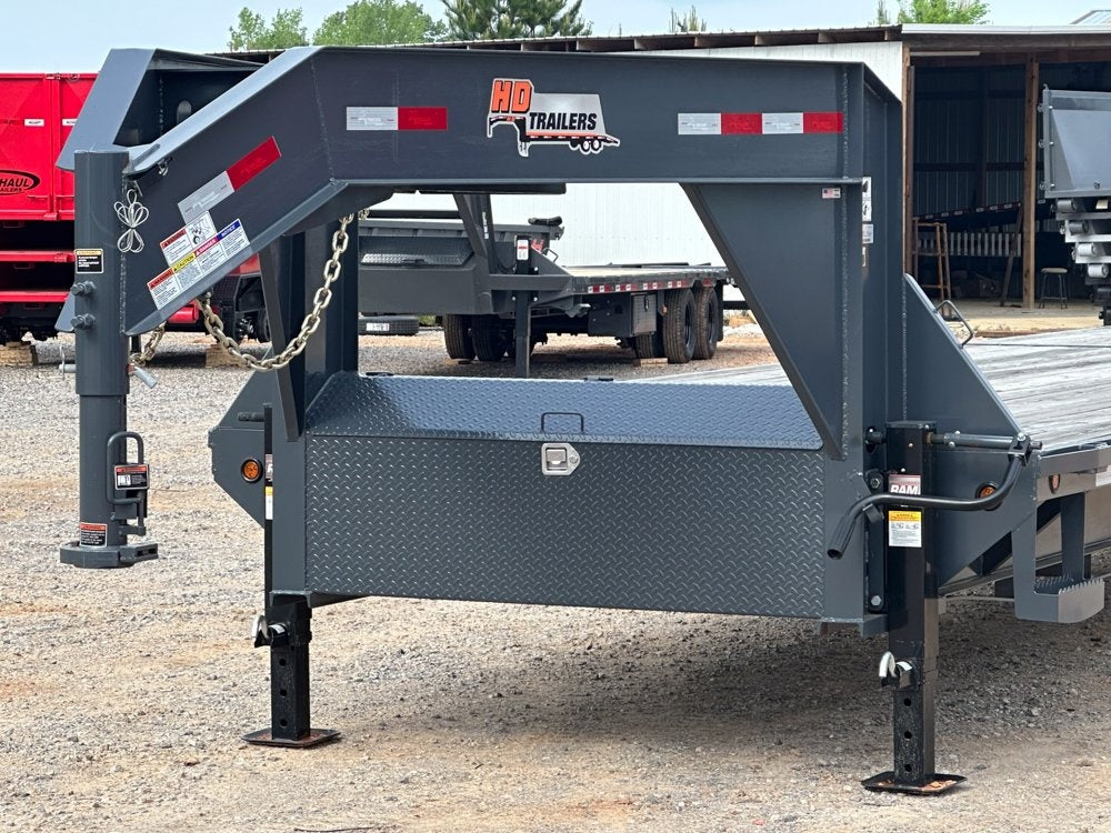 HD Trailers 40' Gooseneck ECO Straight Deck 2 7k Axles - Torque Tube - 14ply - Deckover Trailers/Hotshot - Stryker Dealership Group