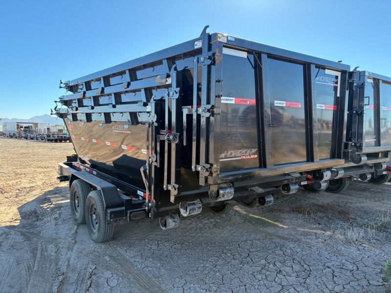 Horizon 14' RDZ BP Roll off Bundle (2) 7k Axles + 3 Bins w/ 4' Walls 00796A - Stryker Dealership Group