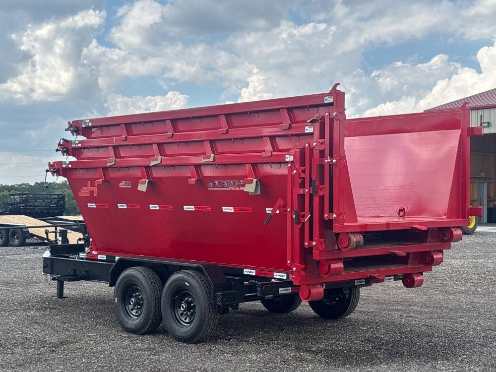 Horizon 14' RDZ BP Roll off Bundle (2) 7k Axles + 3 Bins w/ 4' Walls 9577 - Stryker Dealership Group