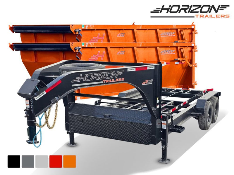 Horizon 14' RDZ GN Roll off Bundle (2) 7k Axles + 2 Bins w/ 4' Walls 4939 - Stryker Dealership Group