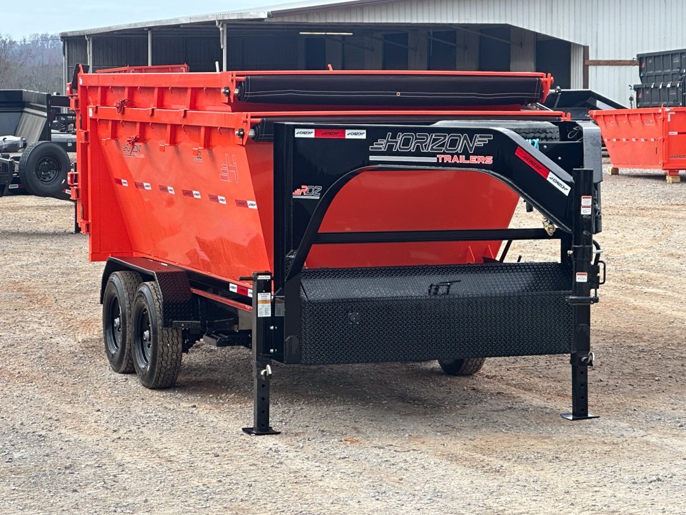 Horizon 14' RDZ GN Roll off Bundle (2) 7k Axles + 2 Bins w/ 4' Walls 4939 - Stryker Dealership Group