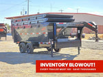 Horizon 14' RDZ GN Roll off Bundle (2) 7k Axles + 3 Bins w/ 4' Walls 3358 - A - Stryker Dealership Group