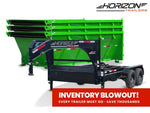 Horizon 14' RDZ GN Roll off Bundle (2) 7k Axles + 3 Bins w/ 4' Walls 7963-A - Stryker Dealership Group