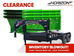 Horizon 14' RDZ GN Roll off Bundle (2) 7k Axles + 3 Bins w/ 4' Walls 7963 - A - Stryker Dealership Group