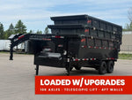 Horizon 16' HRD GN Roll off Bundle (2) 10k Axles + 3 Bins w/ 4' Walls 014954 - Stryker Dealership Group