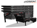 Horizon 16' HRD GN Roll off Bundle (2) 10k Axles + 3 Bins w/ 4' Walls 9523-A - Stryker Dealership Group