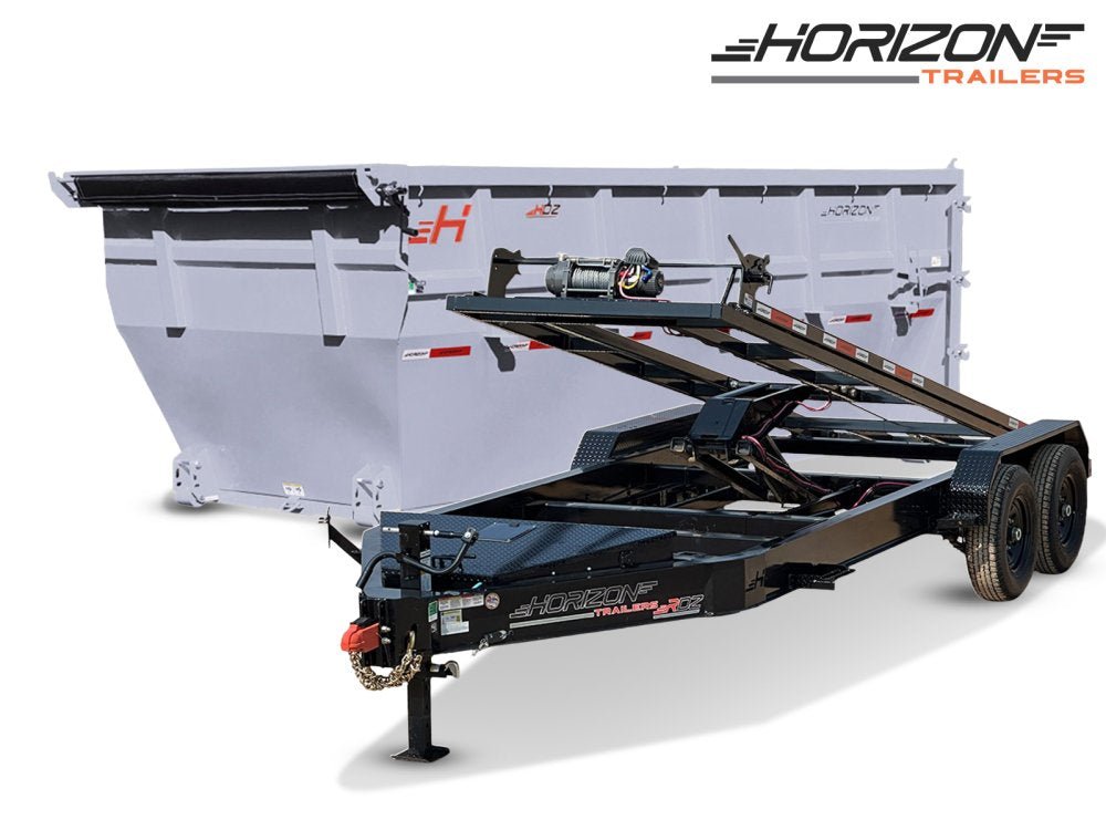 Horizon 16' RDZ BP Roll off Bundle (2) 7k Axles + 1 Bin w/ 6' Walls 7795 - Stryker Dealership Group