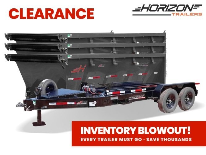 Horizon 16' RDZ BP Roll off Bundle (2) 7k Axles + 3 Bins w/ 4' Walls 1930 - B - Stryker Dealership Group