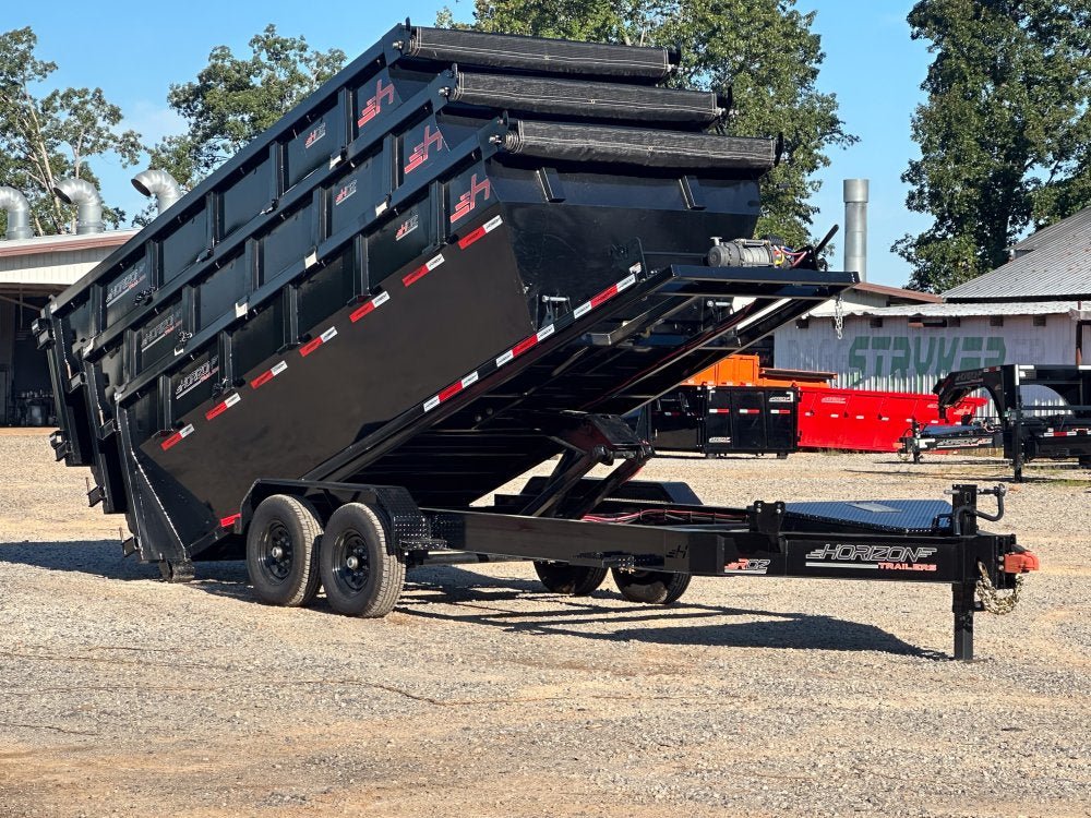 Horizon 16' RDZ BP Roll off Bundle (2) 7k Axles + 3 Bins w/ 4' Walls 7795 - Stryker Dealership Group