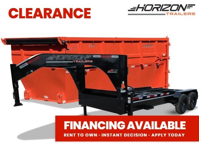 Horizon 16' RDZ GN Roll off Bundle (2) 7k Axles + 1 Bin w/ 6' Walls 016377 - Stryker Dealership Group