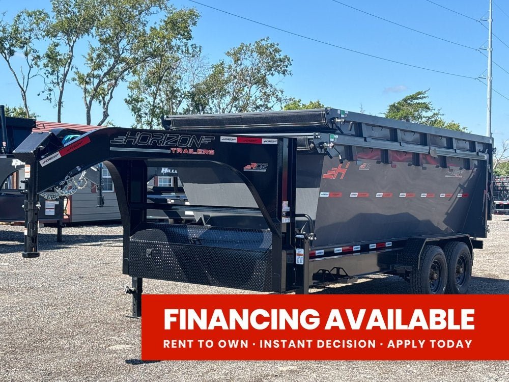 Horizon 16' RDZ GN Roll off Bundle (2) 7k Axles + 2 Bin w/ 4' Walls 11137 - Stryker Dealership Group