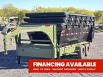 Horizon 16' RDZ GN Roll off Bundle (2) 7k Axles + 3 Bins w/ 4' Walls 007410 - Stryker Dealership Group