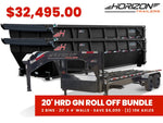 Horizon 20' HRD GN Roll off Bundle (2) 10k Axles + 2 Bins w/ 4' Walls 11914 - Stryker Dealership Group