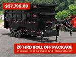 Horizon 20' HRD GN Roll off Bundle (2) 10k Axles + 2 Bins w/ 6' Walls 01191A - Stryker Dealership Group