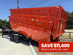 Horizon 20' HRD GN Roll off Bundle (2) 10k Axles + 2 Bins w/ 6' Walls 7744 - B - Stryker Dealership Group