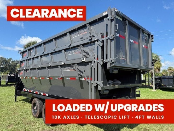 Horizon 20' HRD GN Roll off Bundle (2) 10k Axles + 3 Bins w/ 4' Walls 014976 - Stryker Dealership Group