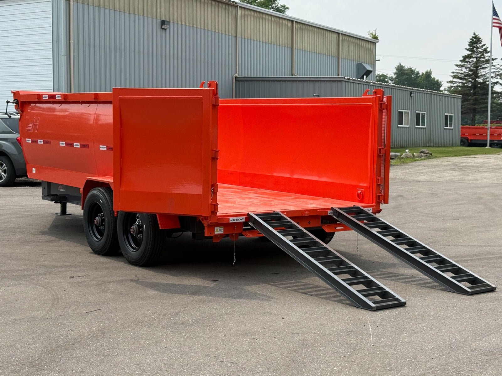 Horizon LZ7-14 High Side Dump Trailer 14K With 2-Way Gate Horizon LZ7-14 High Side Dump Trailer 14K With 2-Way Gate