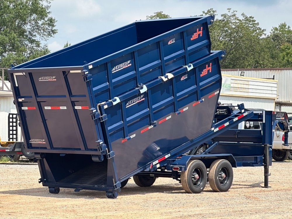 Horizon 14' HRD GN Roll off Bundle (2) 10k Axles + 2 Bins w/ 4' Walls - Roll Off Packages/14' Gooseneck - Stryker Dealership Group