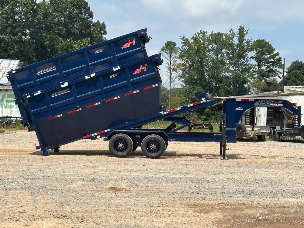 Horizon 14' HRD GN Roll off Bundle (2) 10k Axles + 2 Bins w/ 4' Walls - Roll Off Packages/14' Gooseneck - Stryker Dealership Group
