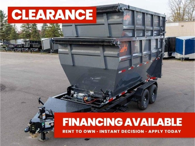 Horizon 14' RDZ BP Roll off Bundle (2) 7k Axles + 2 Bins w/ 6' Walls - Roll Off Packages - RO 14' Bumper Pull - Stryker Dealership Group
