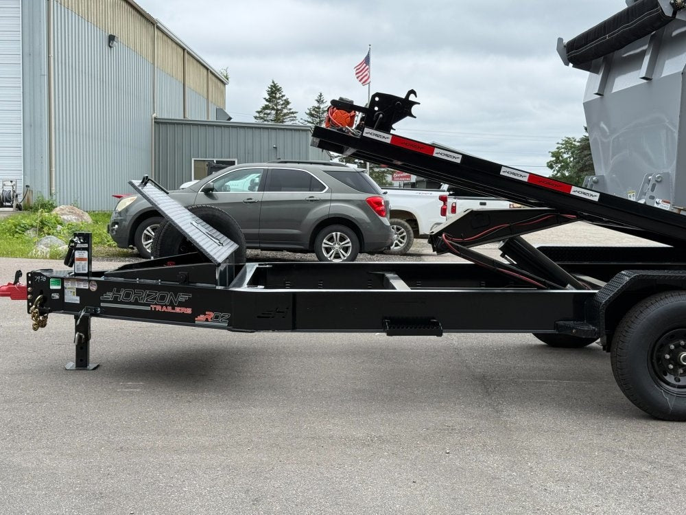 Horizon 14' RDZ BP Roll off Bundle (2) 7k Axles + 2 Bins w/ 4' Walls - Roll Off Packages/14' Bumper Pull - Stryker Dealership Group