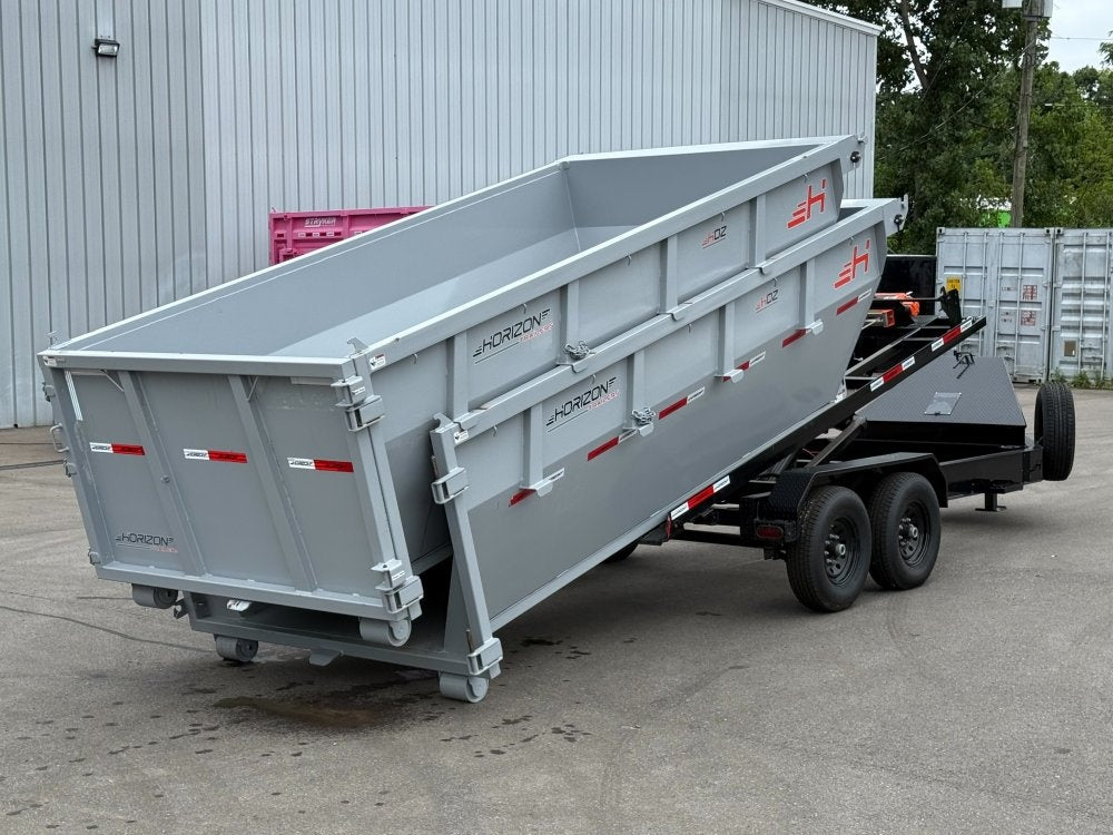 Horizon 14' RDZ BP Roll off Bundle (2) 7k Axles + 2 Bins w/ 4' Walls - Roll Off Packages/14' Bumper Pull - Stryker Dealership Group