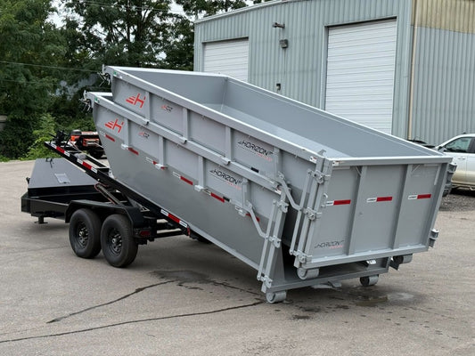 Horizon 14' RDZ BP Roll off Bundle (2) 7k Axles + 2 Bins w/ 4' Walls - Roll Off Packages/14' Bumper Pull - Stryker Dealership Group