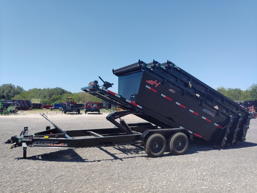 Horizon 14' RDZ BP Roll off Bundle (2) 7k Axles + 3 Bins w/ 4' Walls - Roll Off Packages/14' Bumper Pull - Stryker Dealership Group